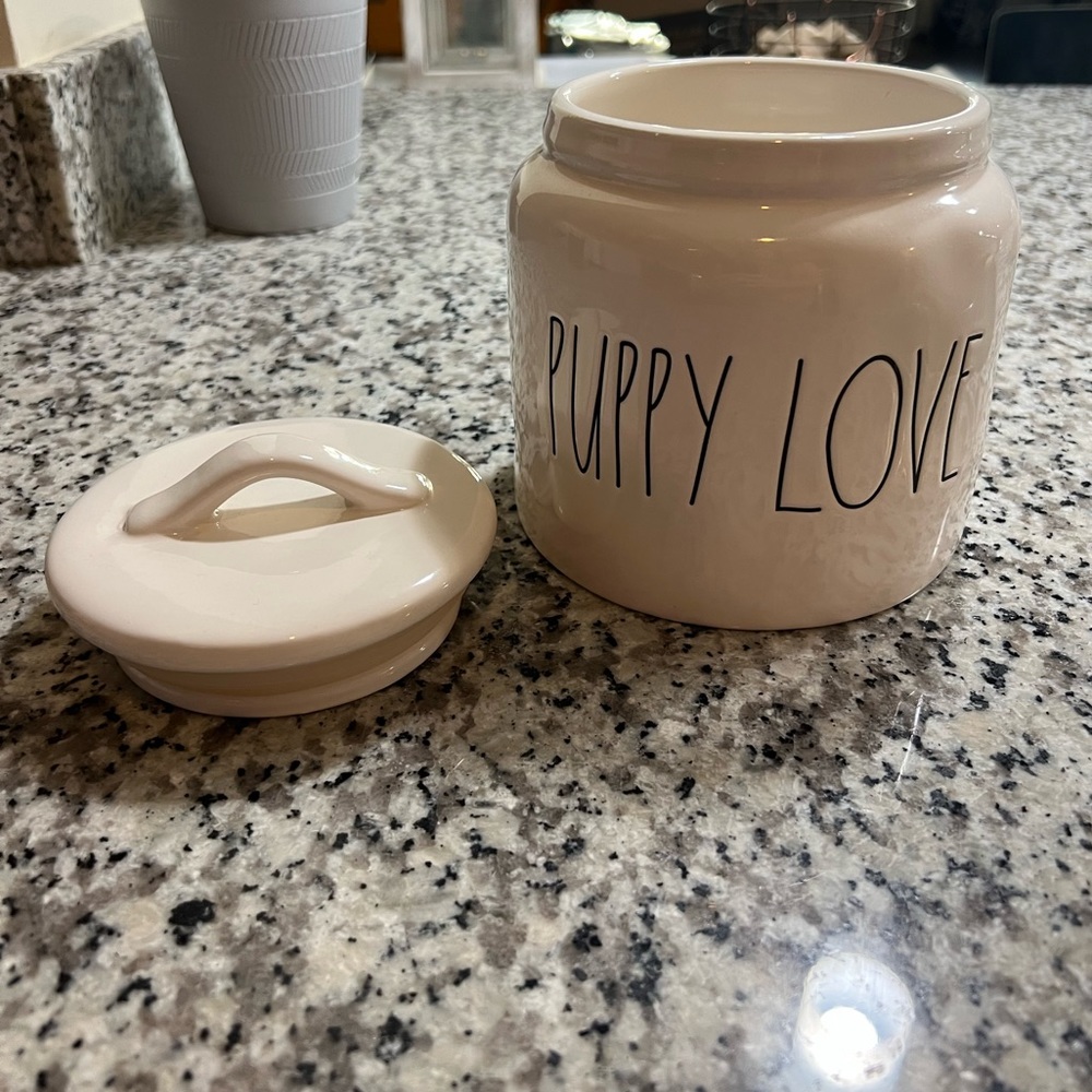 Rae Dunn Dog Treat Container